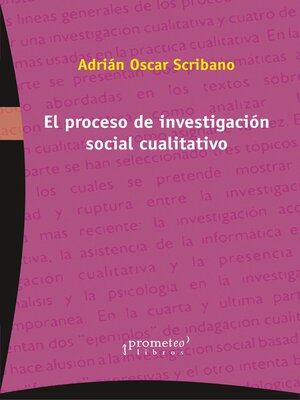 cover image of El proceso de la investigación social cualitativa